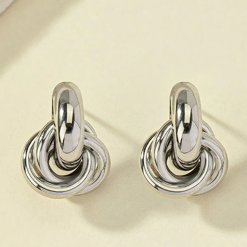 Cute Gold & Silver Hoop Earrings