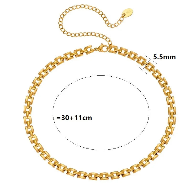 Stainless Steel Punk Choker Necklace