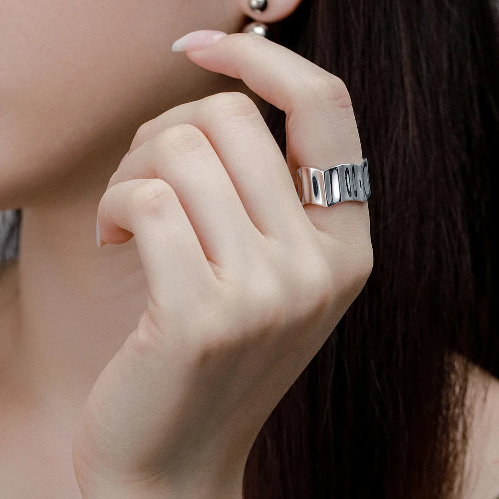 925 Sterling Silver Wave Ring