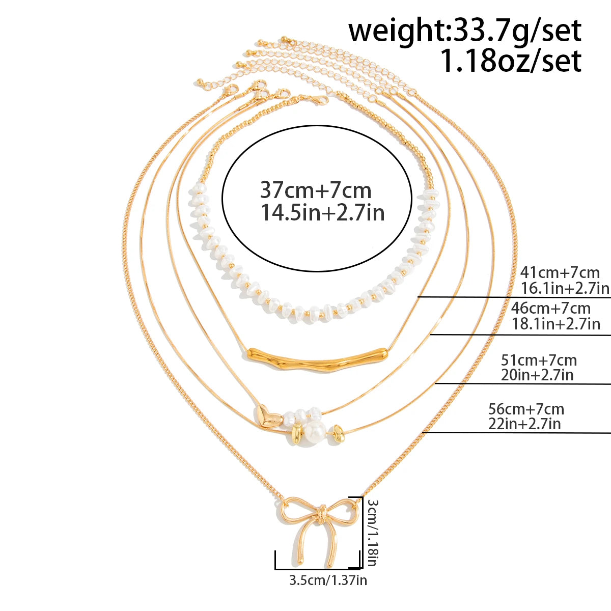 Elegant Pearl Choker Necklace Set