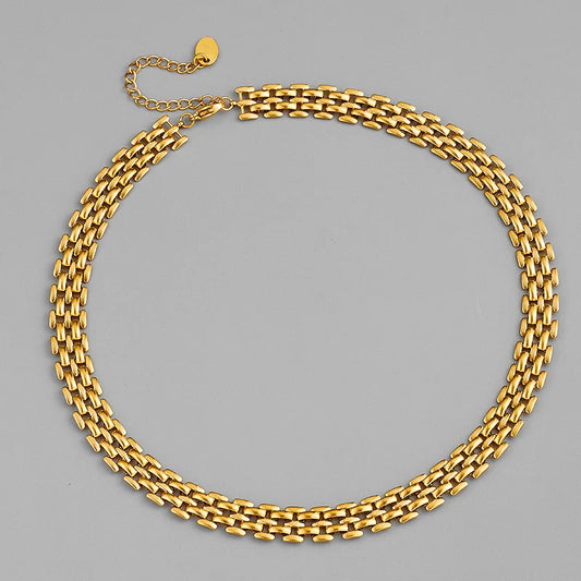 Stainless Steel Punk Choker Necklace