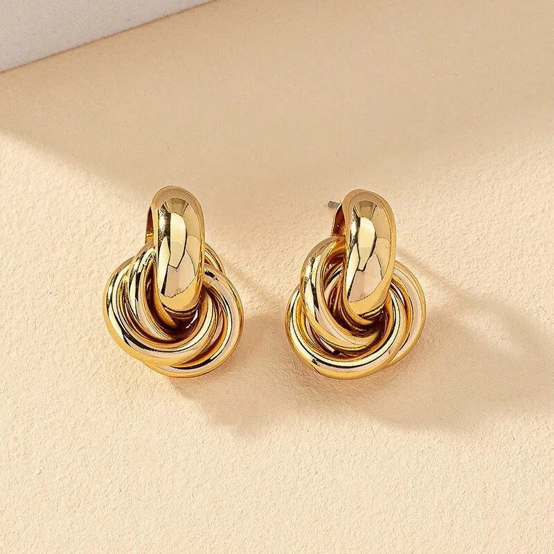 Cute Gold & Silver Hoop Earrings