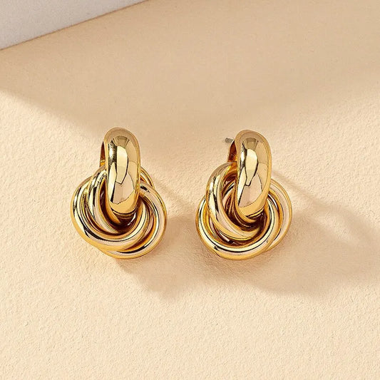 Cute Gold & Silver Hoop Earrings