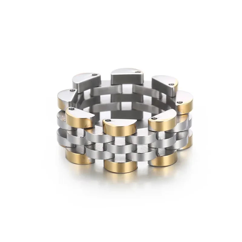 Minimalist Stainless Steel Openwork Ring