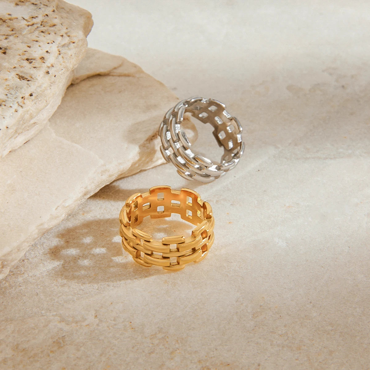 Gold Plated Woven Ring
