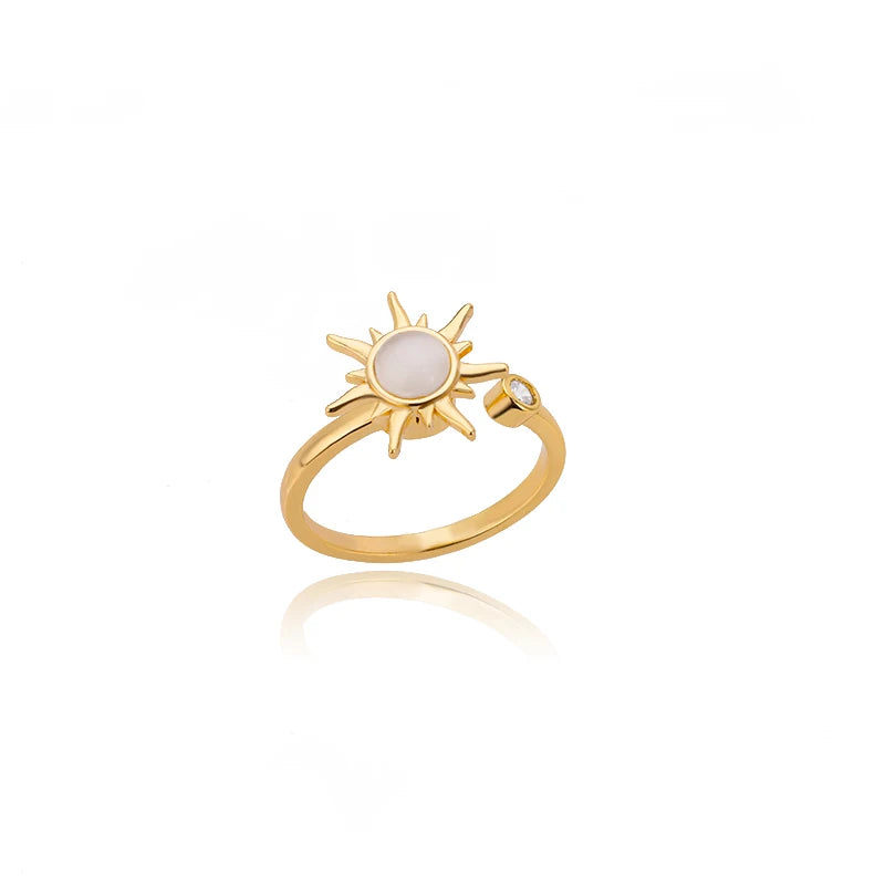 Luxury 316L Stainless Steel Gold Ring for Women