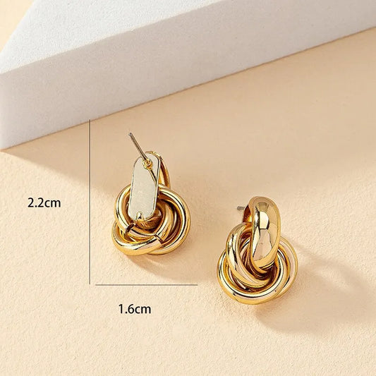 Cute Gold & Silver Hoop Earrings