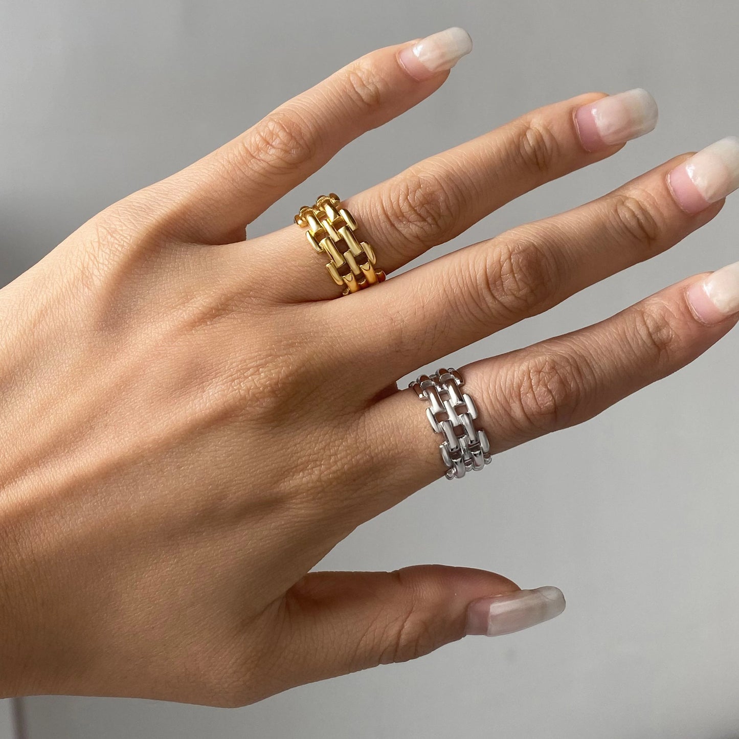 Gold Plated Woven Ring