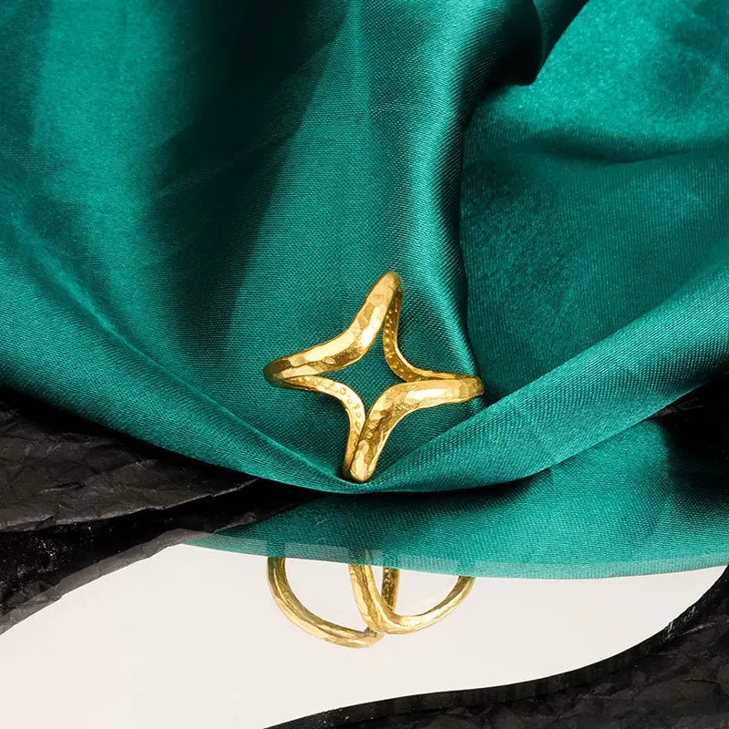 Retro Double Layer Gold Ring