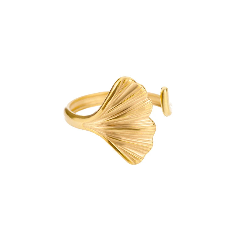Luxury 316L Stainless Steel Gold Ring for Women