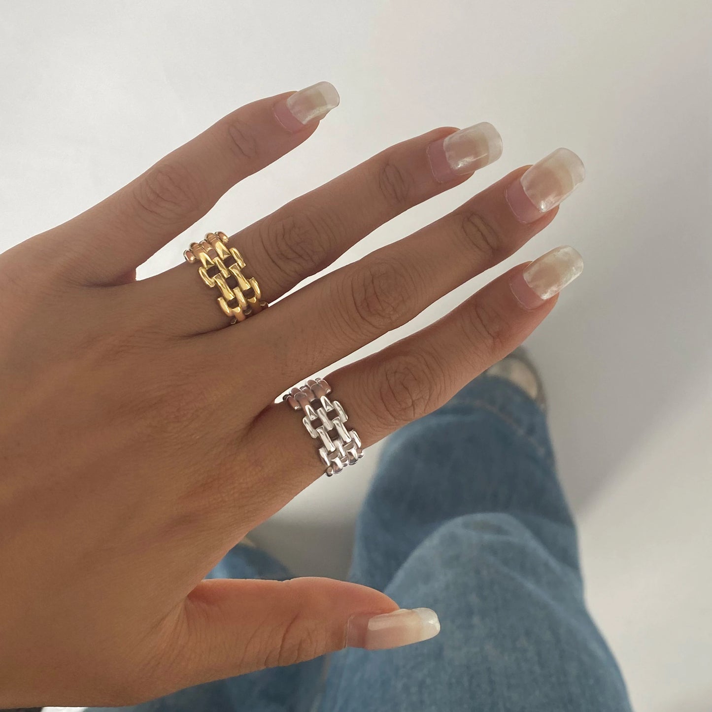 Gold Plated Woven Ring