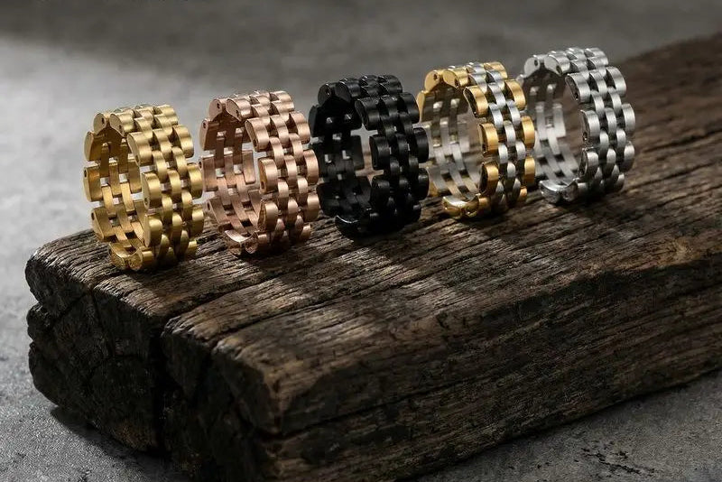 Minimalist Stainless Steel Openwork Ring