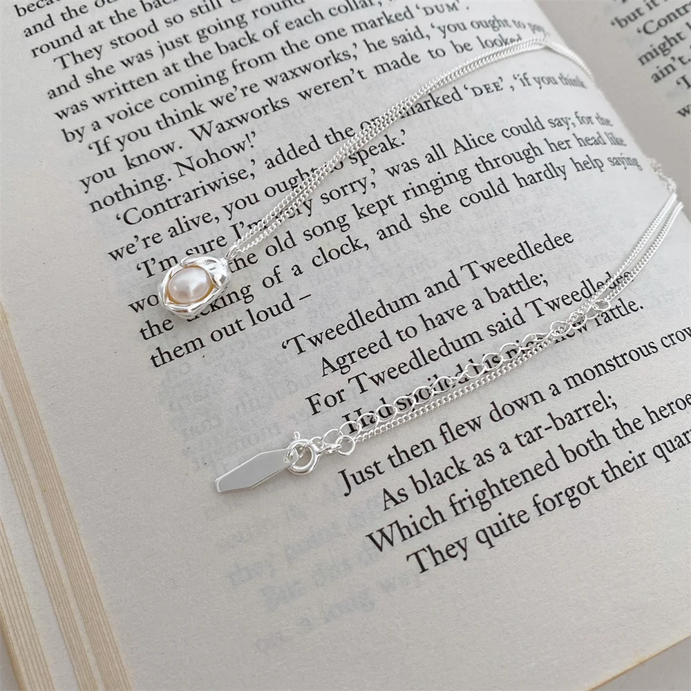 Korean S925 Mini Pearl Necklace