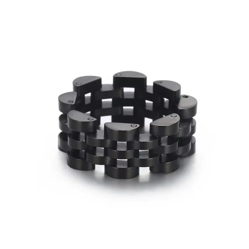 Minimalist Stainless Steel Openwork Ring