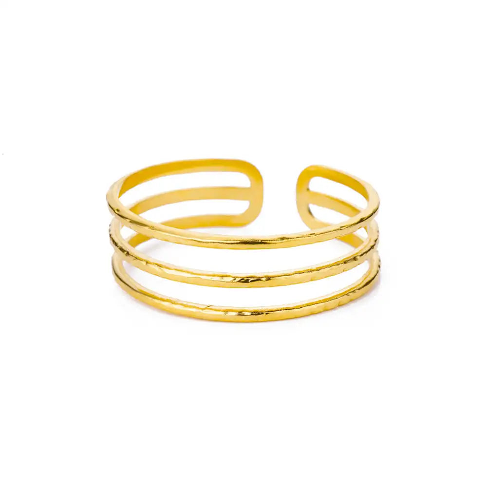 Classic Gold Stainless Steel Cuff Bracelet