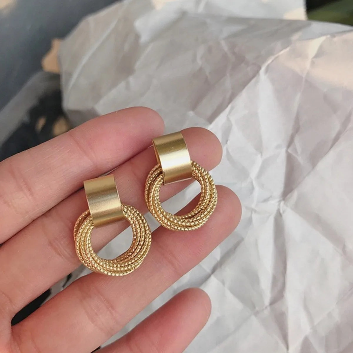 Minimalist Thread Earrings for Women