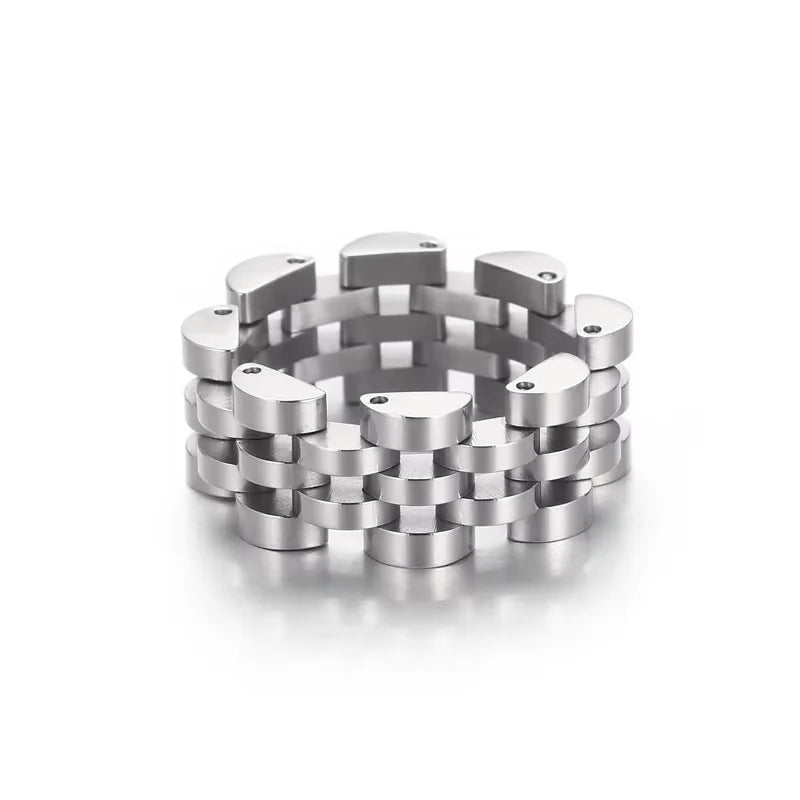 Minimalist Stainless Steel Openwork Ring