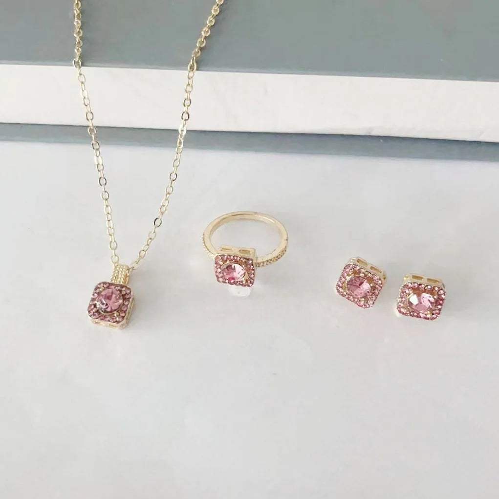 Elegant Cube Jewelry Set