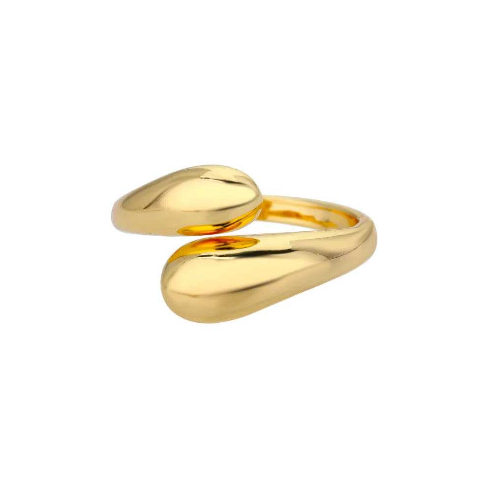 Luxury 316L Stainless Steel Gold Ring for Women