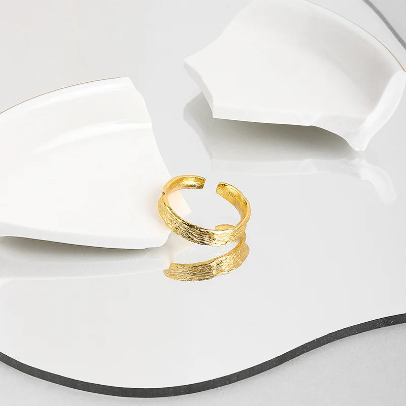 Retro Double Layer Gold Ring