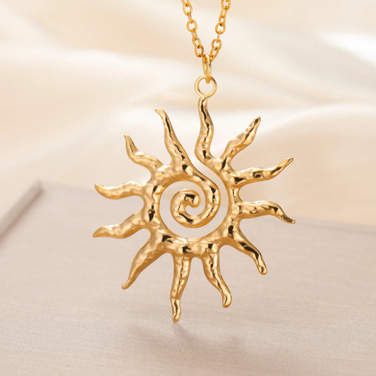 Sun Pendant Necklace