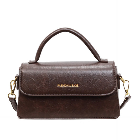 Vintage PU Leather Crossbody Bag