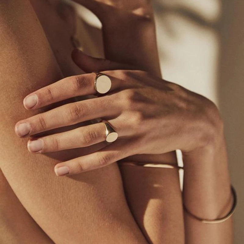 Personalized Stainless Steel Signet Ring