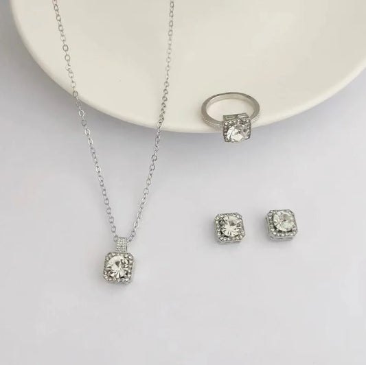 Elegant Cube Jewelry Set