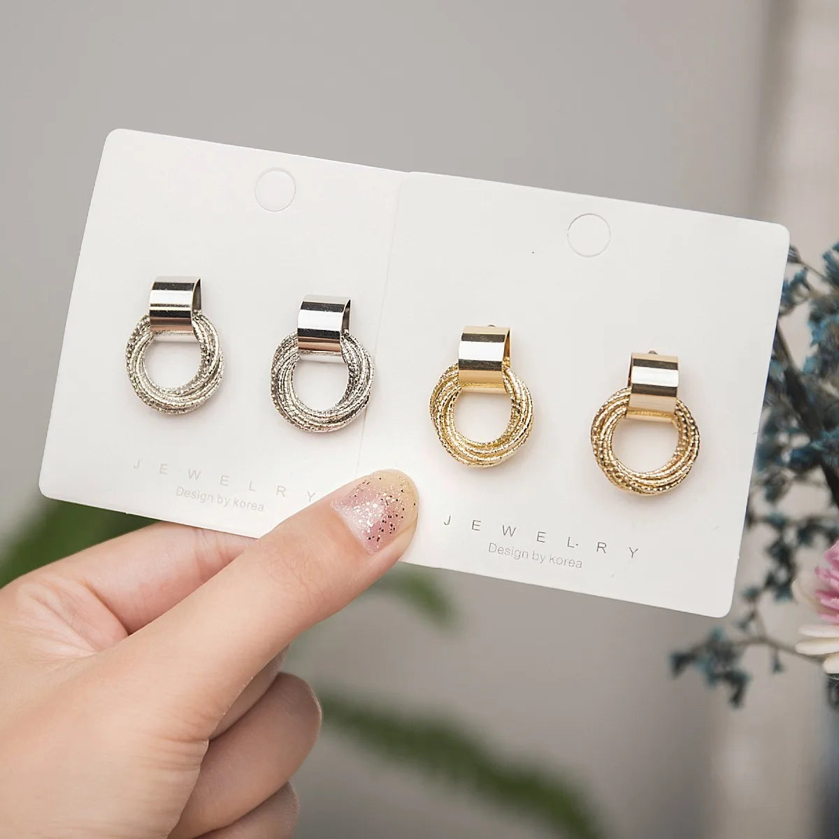 Minimalist Thread Earrings for Women